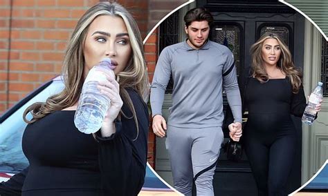 Pregnant Lauren Goodger 34 Goes To Photoshoot With Beau Charles Drury