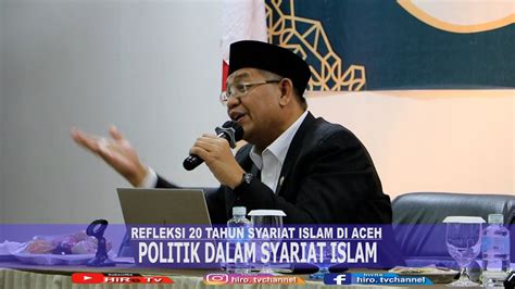 Prof Dr Syahrizal Abbas Ma Ii Politik Syariat Islam Youtube