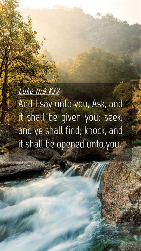 Luke 119 Kjv Mobile Phone Wallpaper And I Say Unto You Ask And It