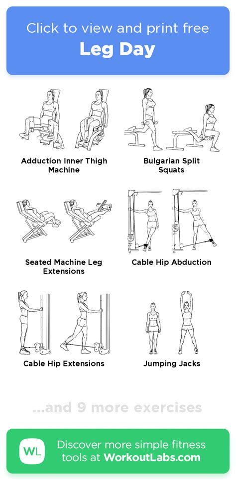 Leg Day Exercises