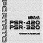 Yamaha Psr 22 Owner's Manual