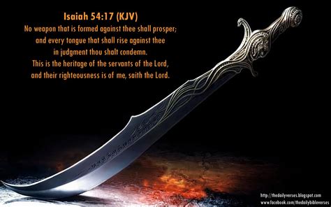 Daily Bible Verses Isaiah 5417