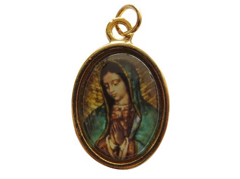 Buy Virgen De Guadalupe Face Medal Gold Tone Our Lady Of Guadalupe