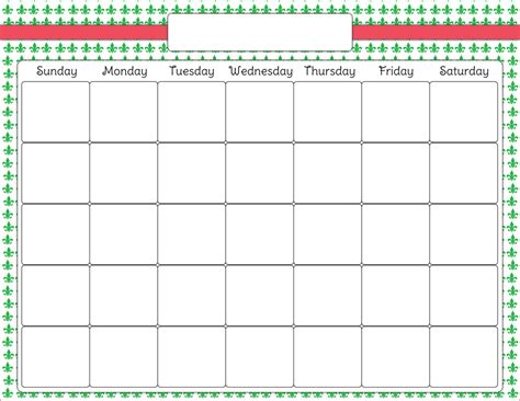 Blank Calendar Clip Art Latest Calendar