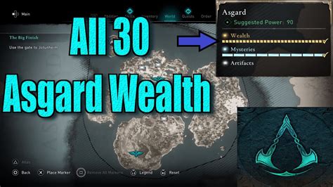 Assassins Creed Valhalla All Asgard Wealth Locations Guide Youtube