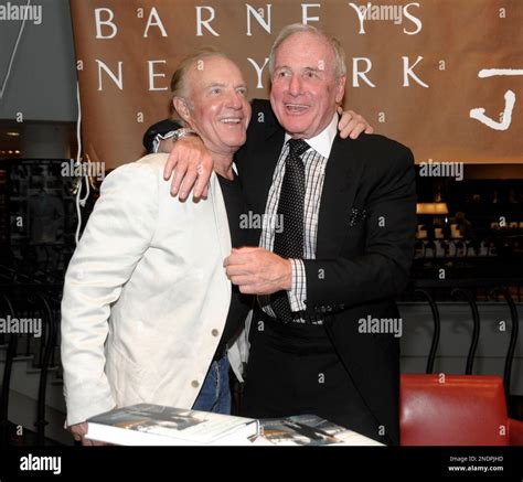 Actor James Caan Left And Producer Jerry Weintraub Pose Together At A