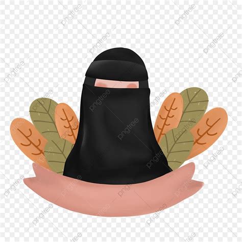 Cadar White Transparent Hijab Women With Cadar Sticker Png Hijab