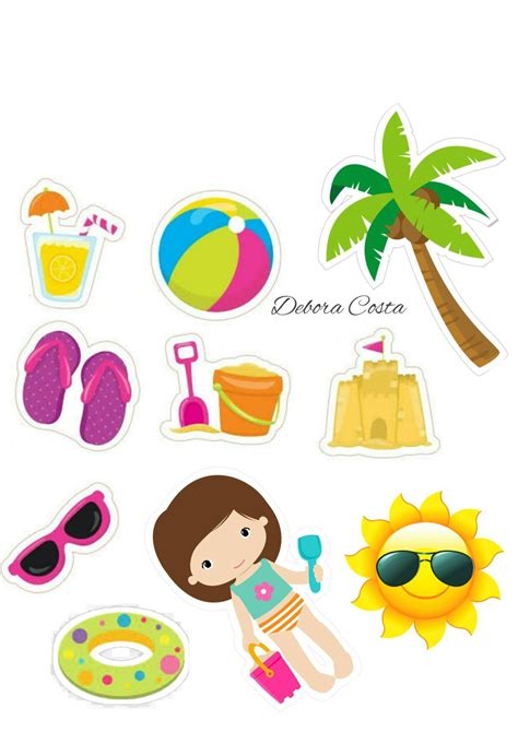 Topo De Bolo Praia Infantil