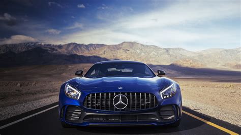 Mercedes Benz Amg Gtr Azul Mercedes Amg Fondo De Pantalla 3840x2160