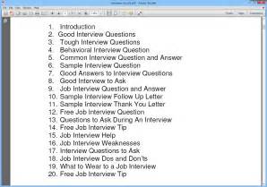 Download Common Interview Questions And Answers