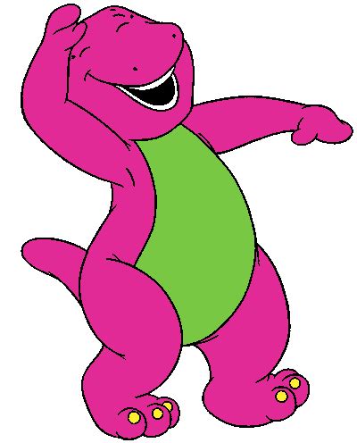Animated Barney The Dinosaur Clip Art Library