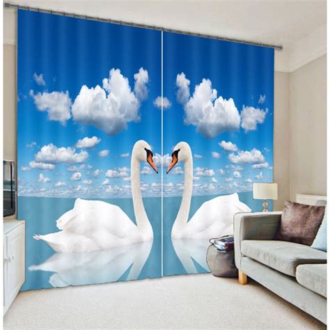 White Swan Curtain Set Ebeddingsets Drapes Curtains Cool Curtains