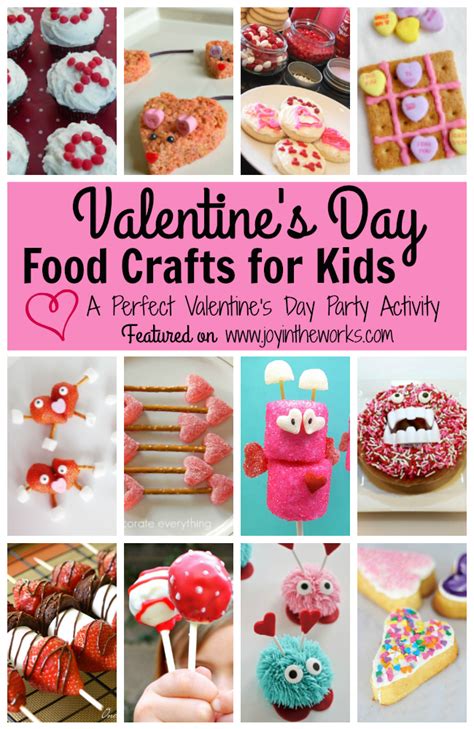So be sure to check it out of you're looking for a specific animal, theme, or creative craft food recipe. Valentine's Day Food Crafts for Kids - Joy in the Works
