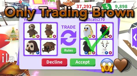 Plz help my channel grow! I Traded Only Brown Items And Pets In Roblox Adopt Me! One ...
