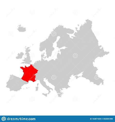France On Map Of Europe Stock Vector Illustration Of Belarus 163871659
