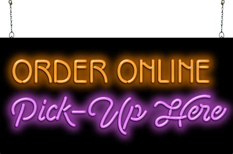 Order Online Pick Up Here Neon Sign Fg 35 99 Jantec Neon