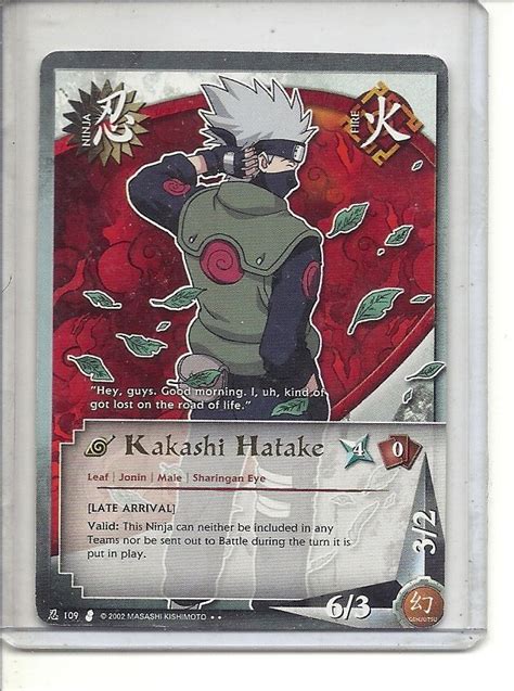 B 30 2002 Naruto Card 109 Kakashi Hatake