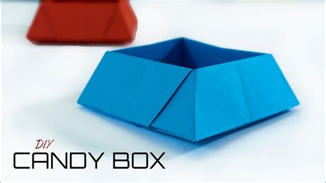 How To Make An Origami Candy Box Paper Box Youtube