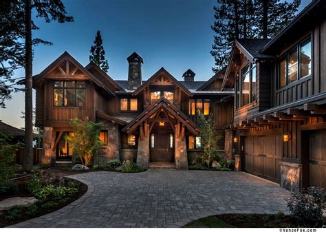 North Shore Lake Tahoe Custom Home Built By Nsm Construction Dream House Exterior Luxury