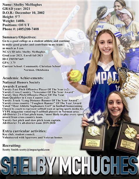 Softball Resume College Recruiting Athletic Scholarships College Resume