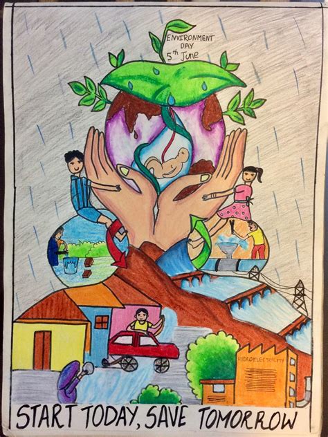 Winners Of The Poster Making World Environment Day Sir Vithaldas Thackersey College Of