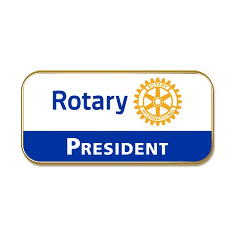 Rotary Club President Masterbrand Lapel Pin Rotary Club Supplies