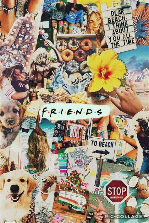 Friends Collage Iphone Wallpaper Image Maryam
