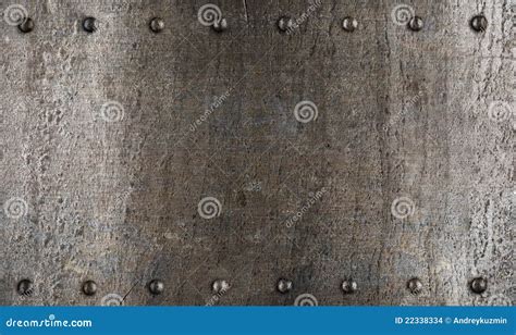 Metal Plate Or Armour Texture With Rivets Royalty Free Stock Image