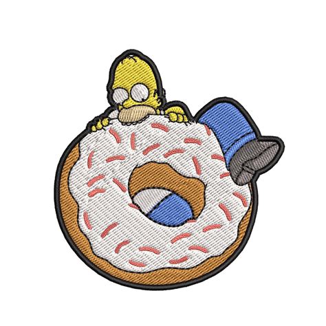 Homer Simpson The Simpsons Embroidery Design 5 Etsy