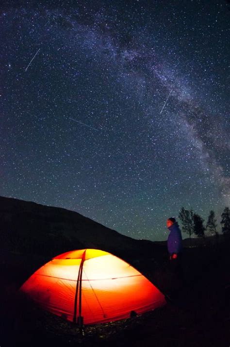 Camping Under The Stars Nature Adventure Photo Night Skies