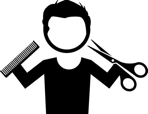Hairdresser With Comb And Scissors Svg Png Icon Free