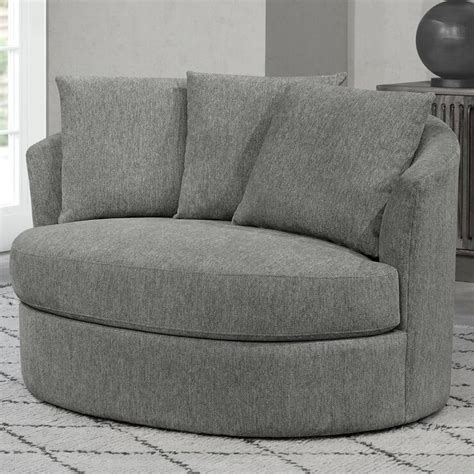 Add style to your space with the thomasville sectional. Thomasville Light Grey Fabric Swivel Chair | Costco UK