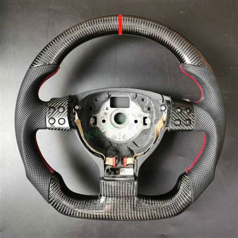 100 Real Carbon Fiber Steering Wheel With Leather For Vw Volkswagen