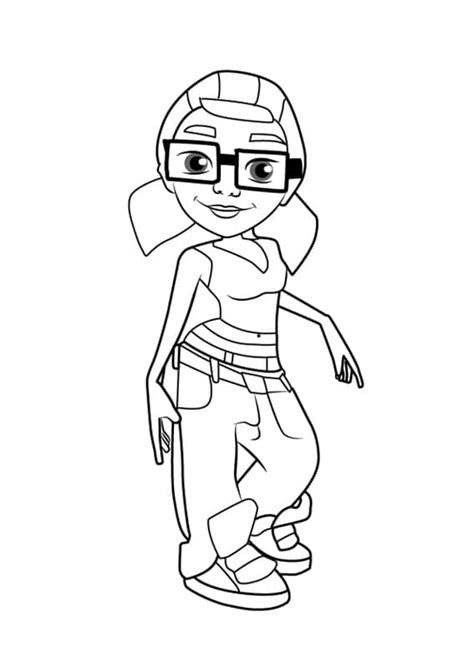 Subway Surfers Tricky coloring page - Download, Print or Color Online