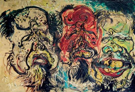 Lukisan affandi ini berjudul para pejuang dilukis menggunakan cat minyak pada tahun 1972. Karya Lukisan Affandi 003 - Art Collection