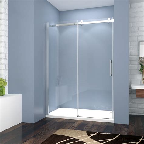 12001500x1950 Wall To Wall Frameless Sliding Shower Screen Door Rail