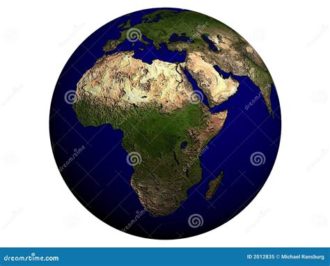 Africa On An Earth Globe Royalty Free Stock Photo Image 2012835