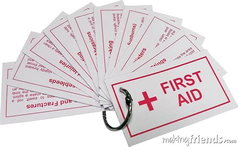 Updated First Aid Booklet Kit Makingfriends