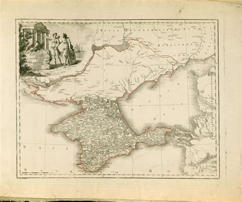 Old Map Of Crimea Cyrillic Alphabet Map Old Map Old Maps