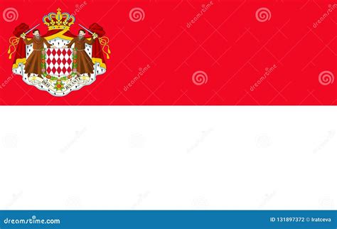 Flag Of Monaco Stock Illustration Illustration Of Country 131897372
