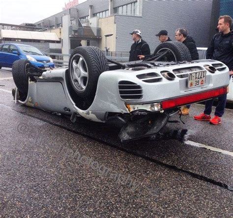 Swiss Porsche 959 Crushed In Rollover Accident