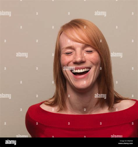 Woman Laughing Portrait Stock Photo Alamy