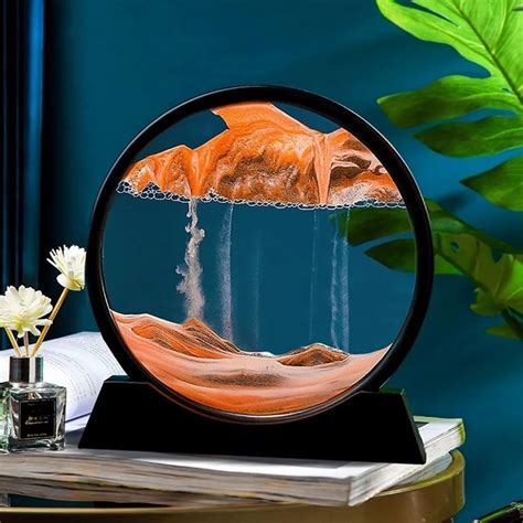 Moving Sand Art Picture Round Glass Frame Sandscapes 3d Deep Sea Display Motion At Rs 310 Piece