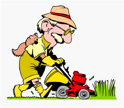 Clip Art The Lawn With Mower Cartoon Mowed The Lawn Free