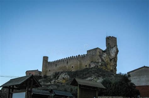 Remains Of Ruined Castle In Town Of Frias In Province Of Burgos
