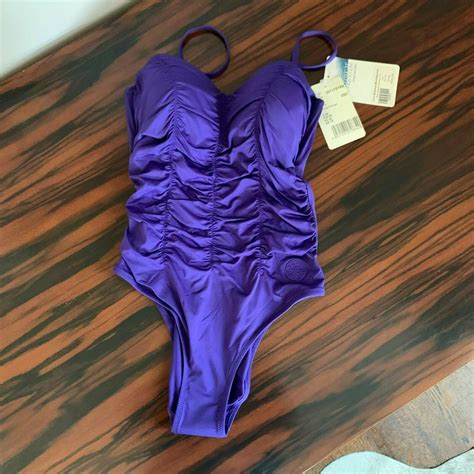 Nwt Feraud Lavender Purple Swimsuit Bathing Suit Sz S Us 6 8 Swimwear