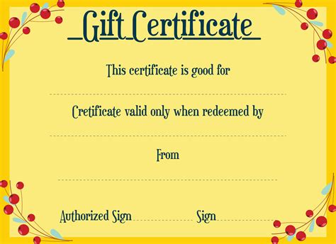 10 Best Free Printable Christmas Gift Certificate Templates PDF For