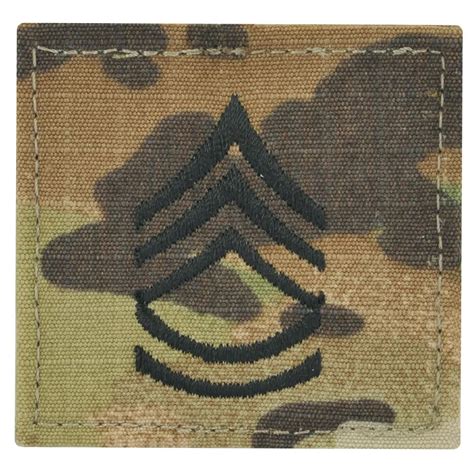 Us Army Sergeant First Class Rank Ocpscorpion With Hook And Loop