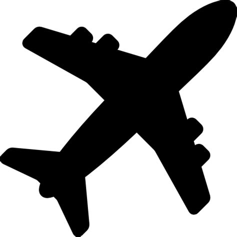 Airplane shape free vector icons designed by GraphBerry | Airplane silhouette, Airplane icon ...