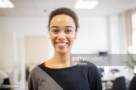 Portrait Of Smiling Young Businesswoman High Res Stock Photo Getty Images